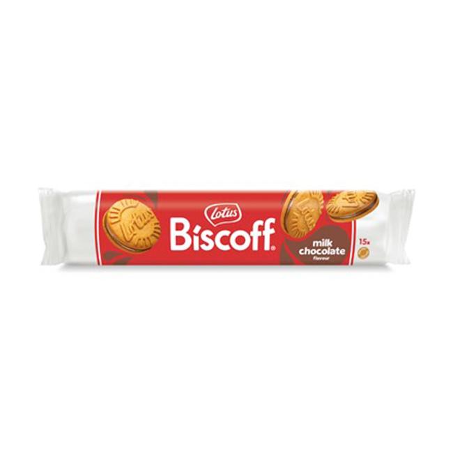 Karamelové sušenky Lotus Biscoff Sandwich mléčná čokoláda 150g