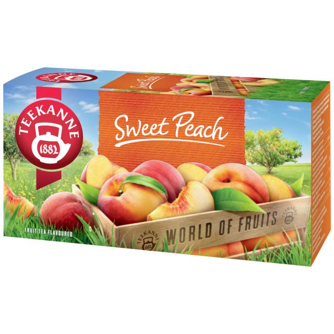 Čaj TEEKANNE World Of Fruits Sweet Peach HB 20 x 2,25g