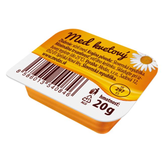 Med včelí květový ve vaničkách 60 x 20 g