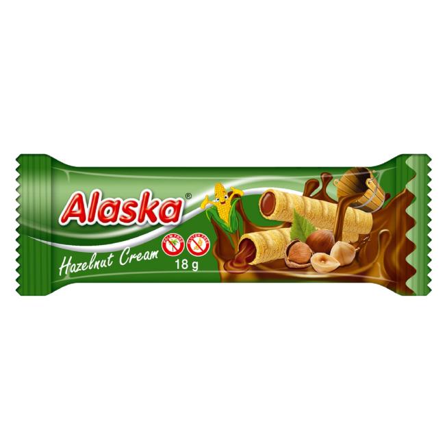 Trubičky Alaska plněné oříškovým krémem 18 g