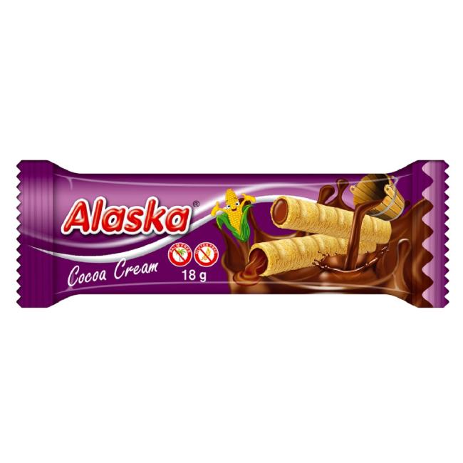 Trubičky Alaska plněné kakaovým krémem 18 g