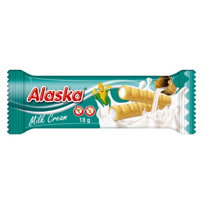 Trubičky Alaska plněné mléčným krémem 18 g
