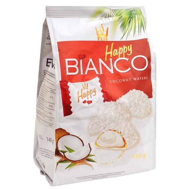 [PT795413] Oplatky HAPPY Bianco Red s kokosovou náplní 140 g