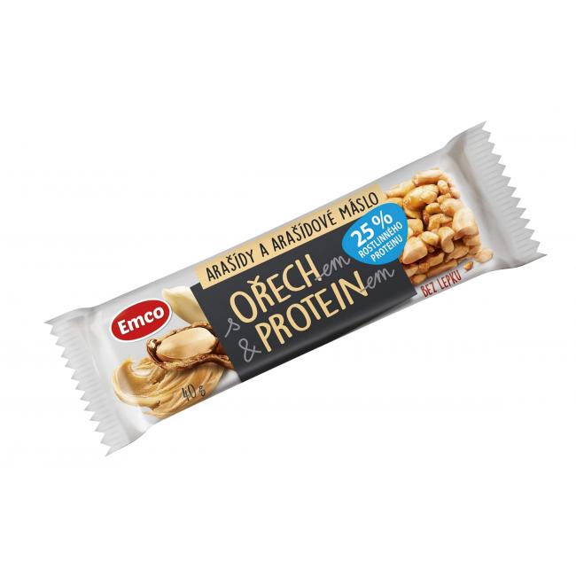 [PT806141] Tyčinka MYSLI s proteinem 40 g arašídy a arašíd. máslo