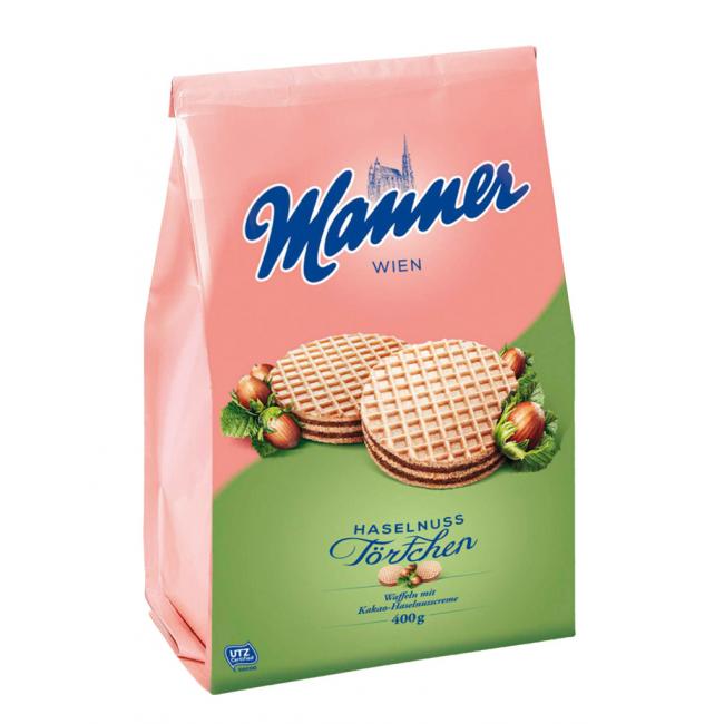 Čokoládovo-oříškové dortíčky Manner 400 g