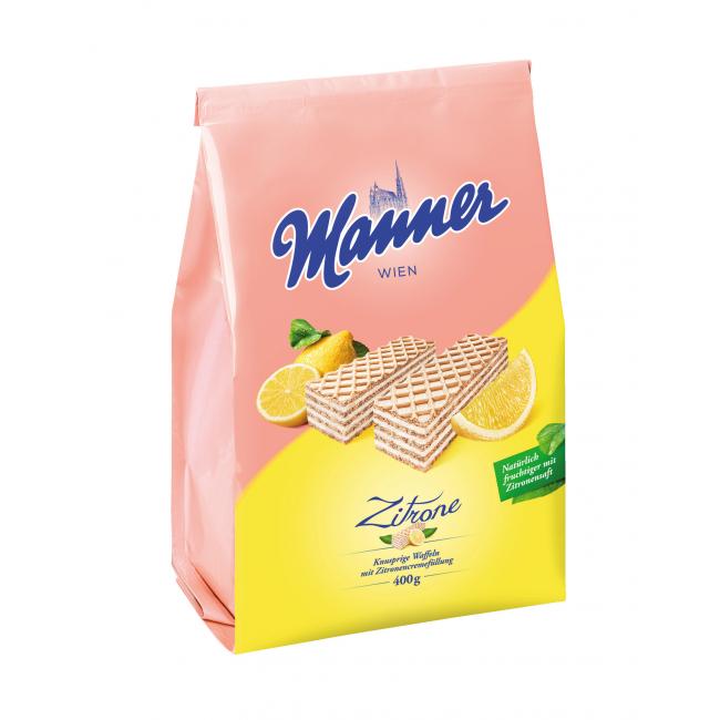 Oplatky Manner s citrónovým krémem 400 g
