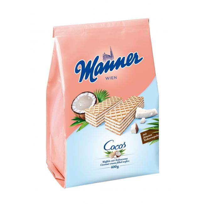 Oplatky Manner s kokosovým krémem 400 g
