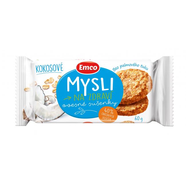 Ovesné sušenky MYSLI 60 g kokosové