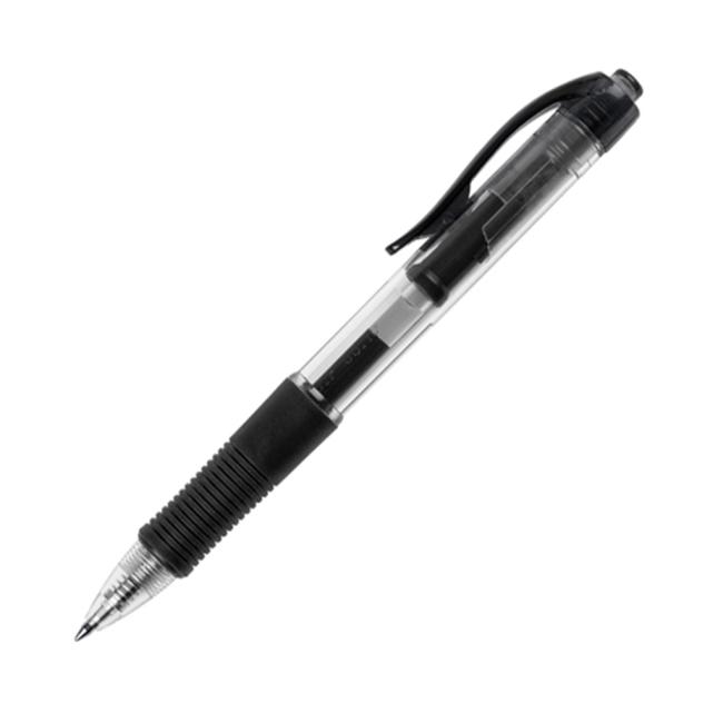 [QC000267] Kuličkové pero Q-CONNECT klikací černé