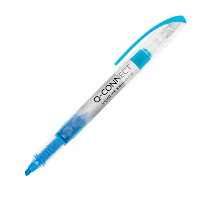 [QC000399] Zvýrazňovač Q-CONNECT Liquid Ink modrý