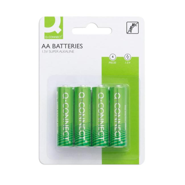 Baterie Q-CONNECT AA tužkové 4 ks
