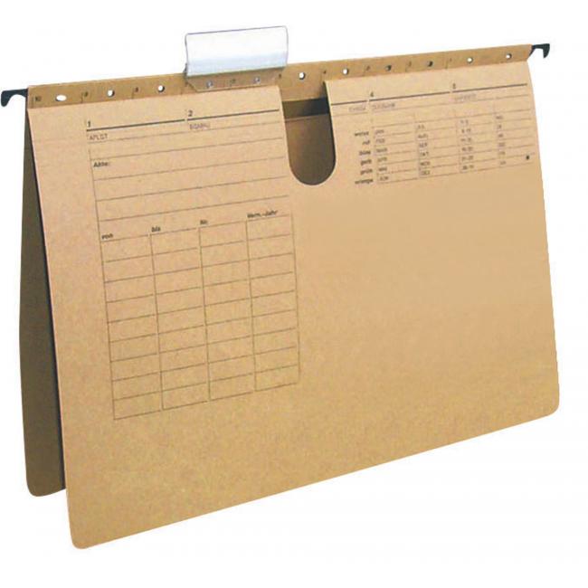 [QC000554] Závěsný obal s rychlovazačem Q-CONNECT recyklovaný hnědý