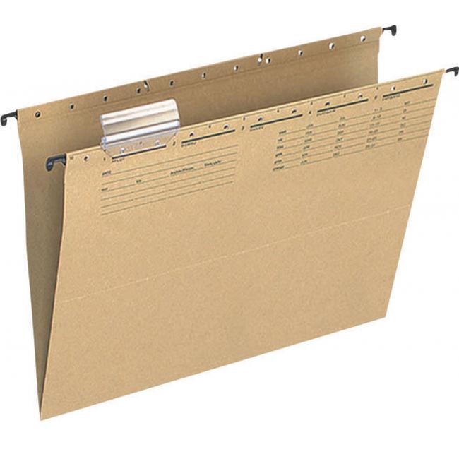 [QC000555] Závěsný obal s V-dnem Q-CONNECT recyklovaný hnědý