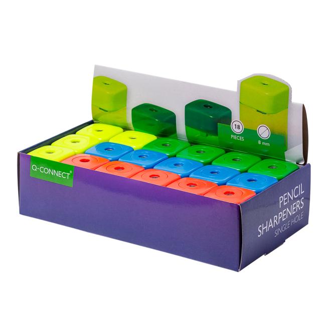 [QC000592] Struhadlo Q-CONNECT plastové, mix barev