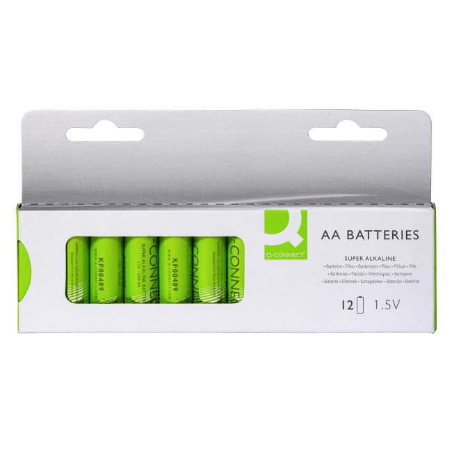 Baterie Q-CONNECT AA tužkové 12 ks