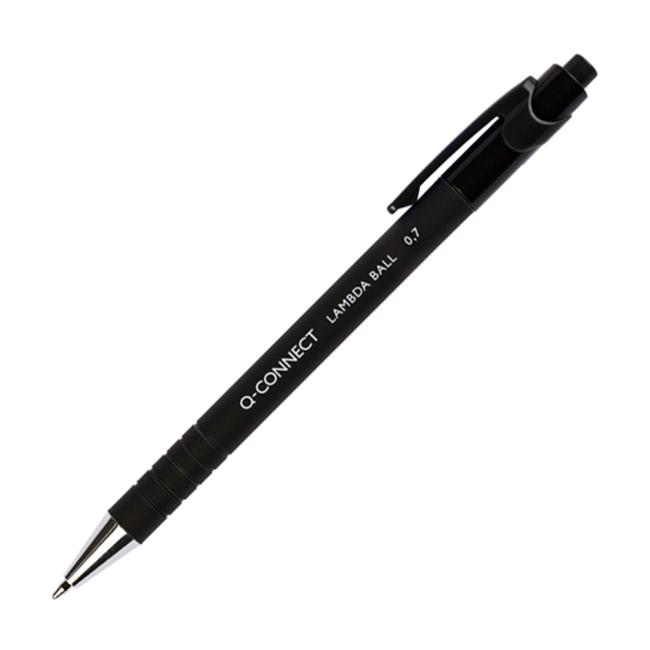 [QC000672] Kuličkové pero Q-CONNECT Lambda černé