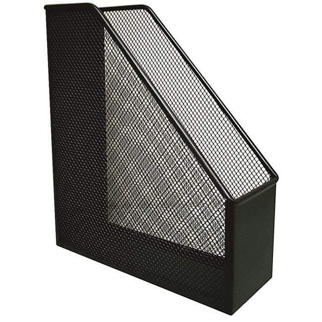 [QC000862] Drátěný stojan na časopisy 90x295x258mm černý