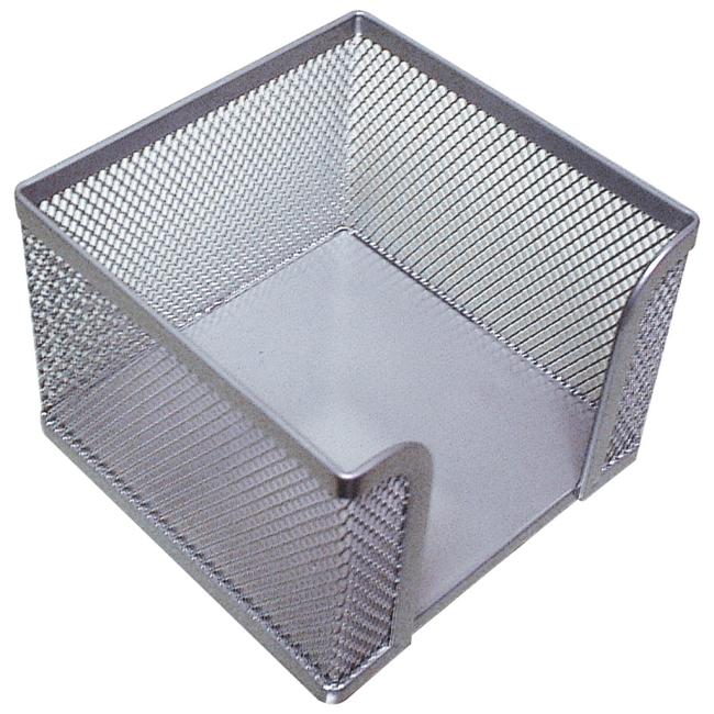 Drátěný stojan na blok 'kostka' 95x80x95mm stříbrný