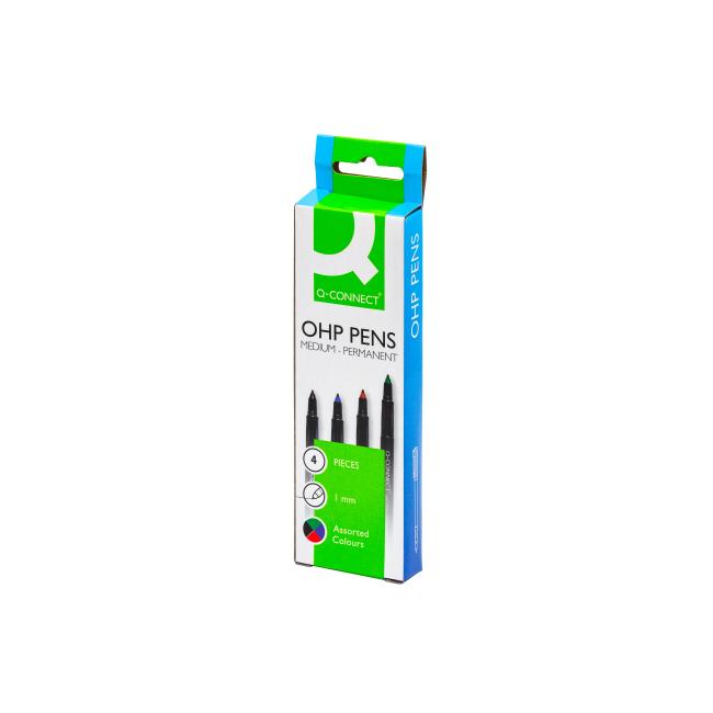Sada permanentních popisovačů Q-CONNECT M 4S 0,8 mm