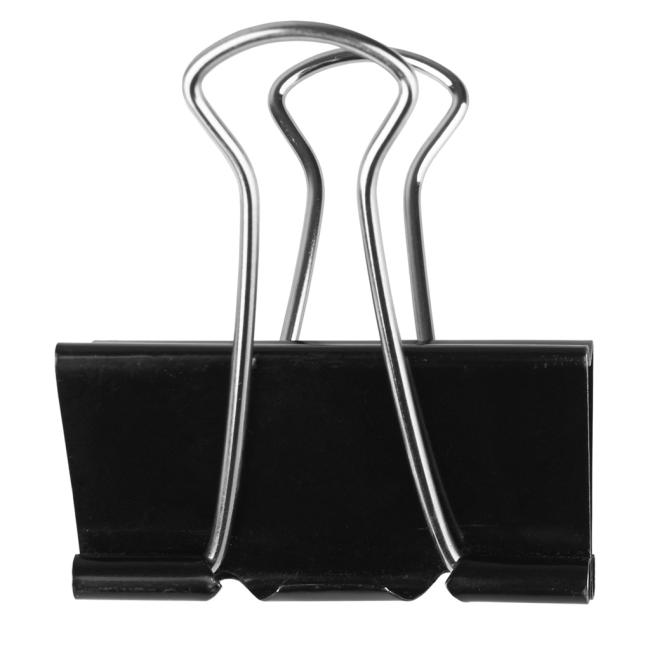 [QC001286] Klipy na dokumenty Q-CONNECT 51mm černé 10ks