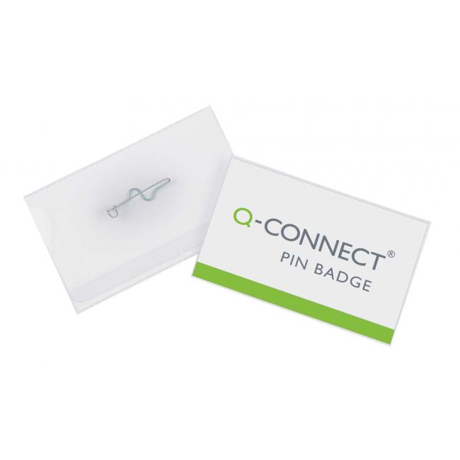 [QC001564] Visačka se špendlíkem Q-CONNECT 90x54mm 50ks