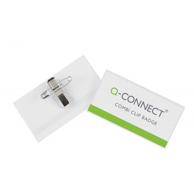 [QC001567] Visačka kolíček+špendlík Q-CONNECT 90x54mm 50ks