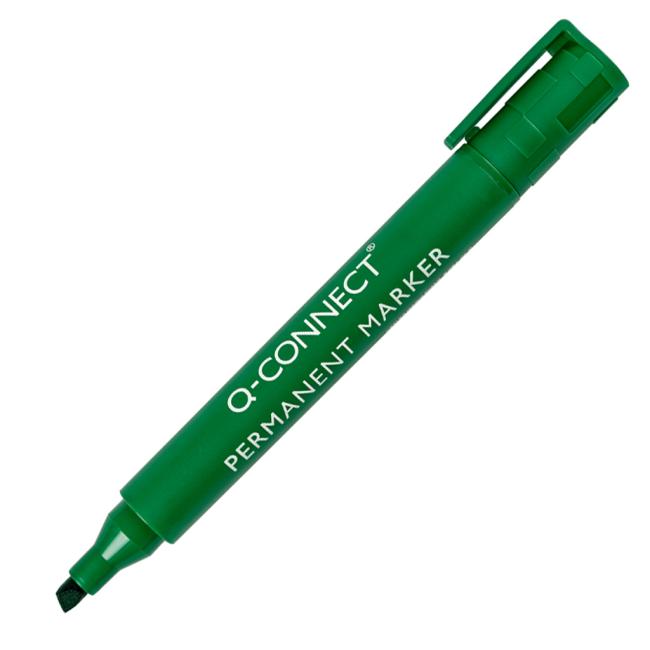 [QC001774] Permanentní popisovač Q-CONNECT seříznutý hrot zelený