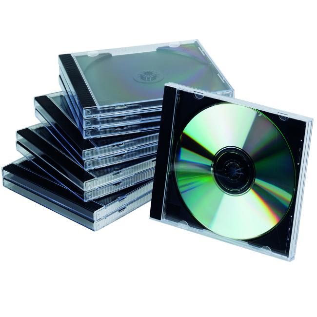 Obal na CD/DVD Jewel černý tray