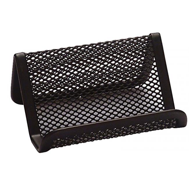 [QC004728] Drátěný stojan na vizitky 95x75x45mm černý