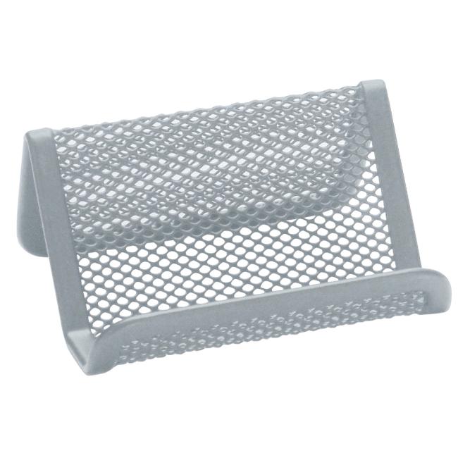 [QC004729] Drátěný stojan na vizitky 95x75x45mm stříbrný