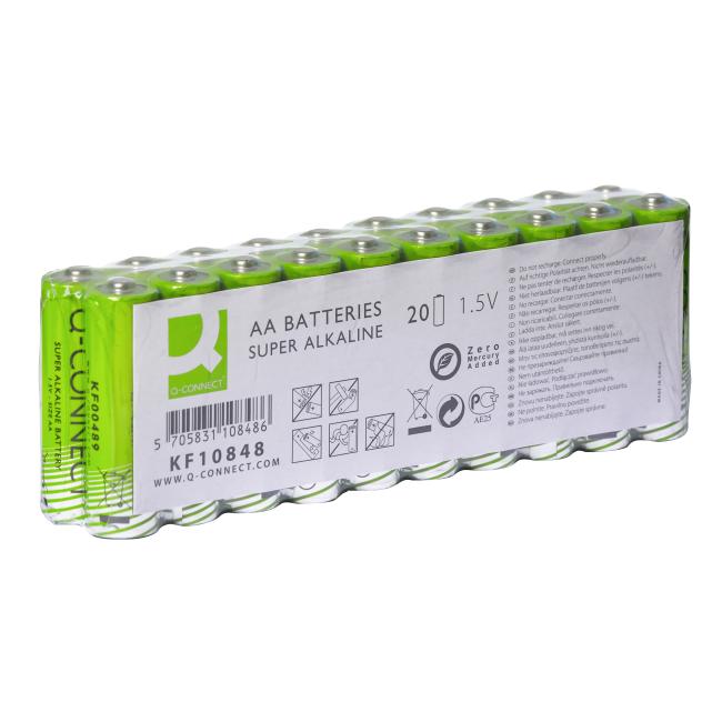 Baterie Q-CONNECT AA tužkové 20 ks