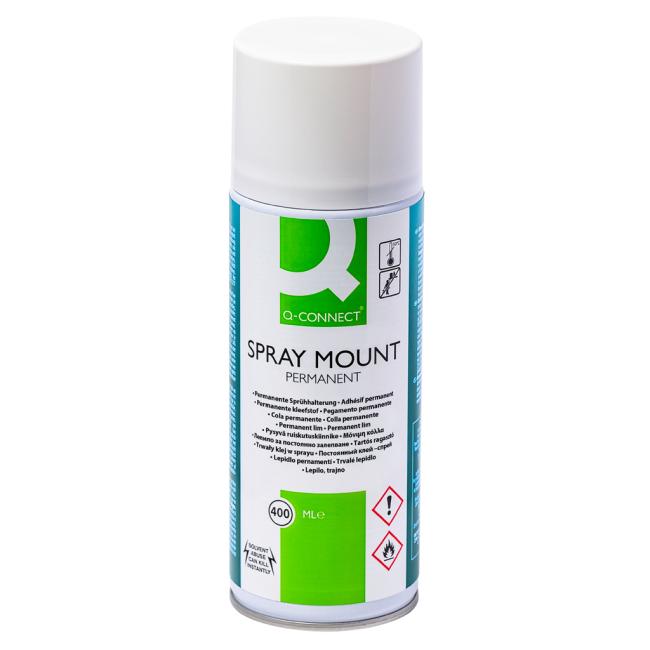 [QC011026] Lepidlo ve spreji Q-CONNECT Quick Mount 400ml permanentní