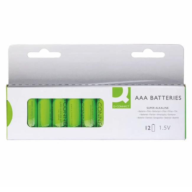 Baterie Q-CONNECT AAA mikrotužkové 12 ks