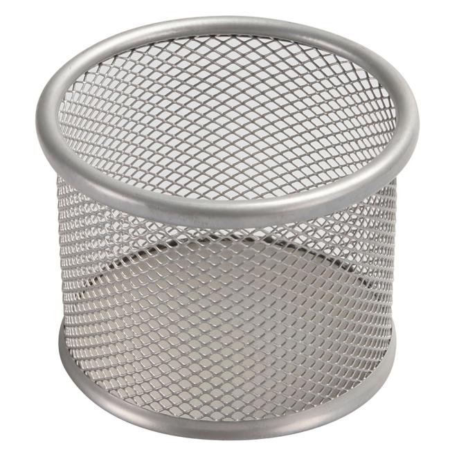 [QC015104] Drátěný stojan na kancelářské spony 90x68mm stříbrný