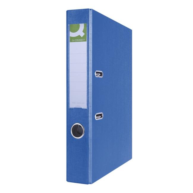 Pořadač pákový Q-CONNECT poloplastový 5cm modrý