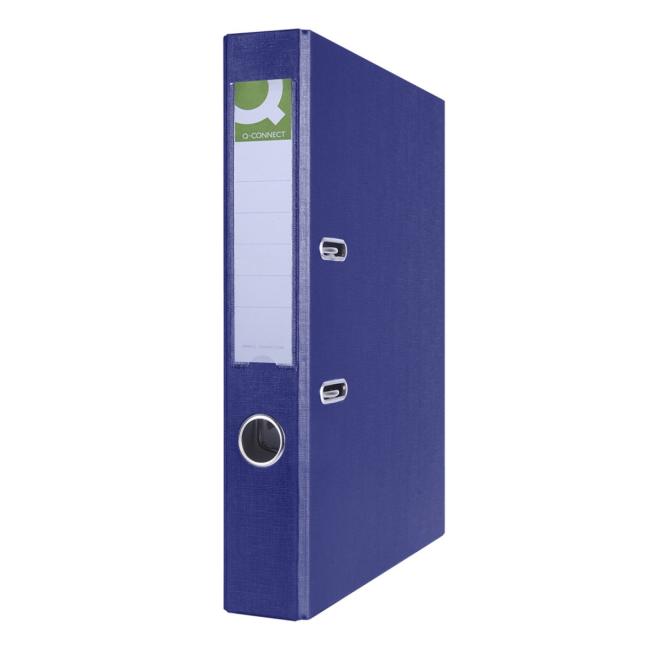 [QC015969] Pořadač pákový Q-CONNECT poloplastový 5cm tmavomodrý