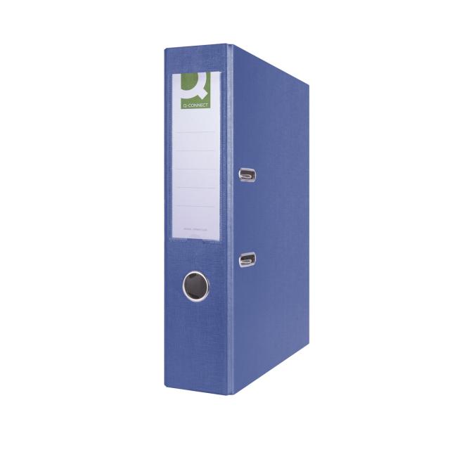 [QC015975] Pořadač pákový Q-CONNECT poloplastový 7,5cm modrý