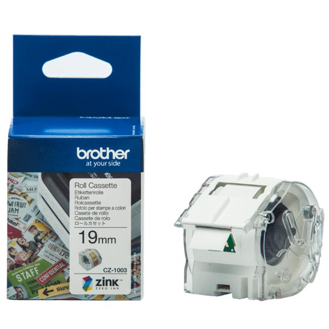 [BR001003] Samolepící etikety Brother CZ-1003, 19 mm x 5 m pro barevný tisk na VC-500W