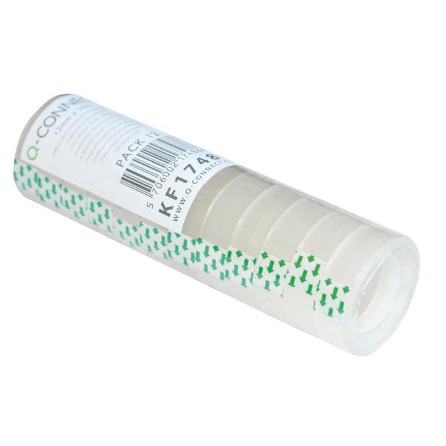 Lepicí páska Q-CONNECT, 12 mm x 10 m, 12 ks