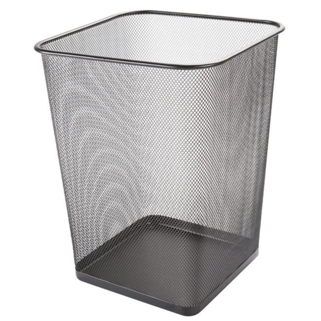 Drátěný koš 18 ℓ hranatý černý