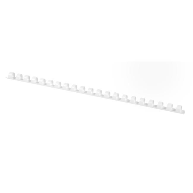 [QC024019] Plastové hřebeny Q-CONNECT 8mm bílé