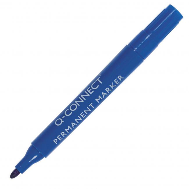 [QC026046] Permanentní popisovač Q-CONNECT kulatý hrot modrý