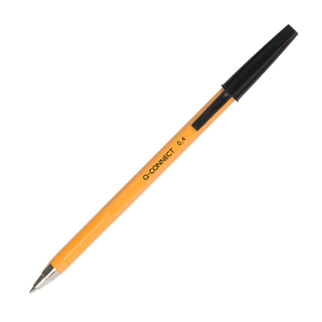 [QC034046] Kuličkové pero jednorázové Q-CONNECT F černé