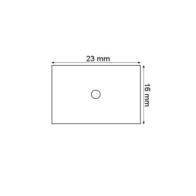 Etikety 16x23 pro1623 cenovka bílá obdélníkové