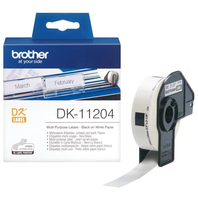 [BR112040] Samolepící etikety Brother DK-11240 17 x 54 mm multifunkční bílé
