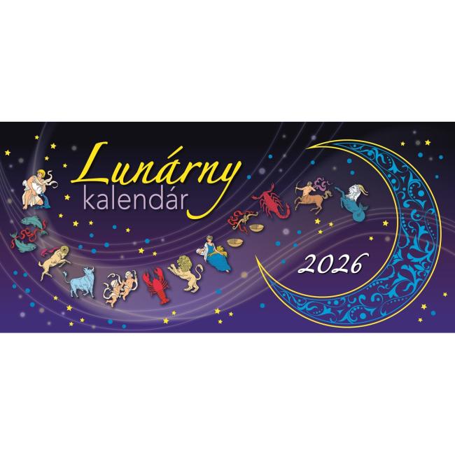 Stolní kalendář sloupcový 29,7 x 13,8 cm - Lunární 2026