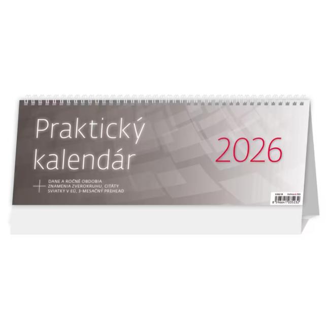 [S362B] Stolní kalendář sloupcový 33,6x12,1 cm - Praktický OFFICE 2026