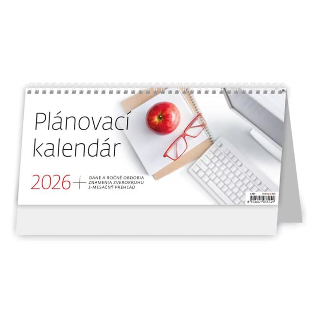 [S363A] Stolní kalendář sloupcový 30,1x13,5 cm - Plánovací 2026