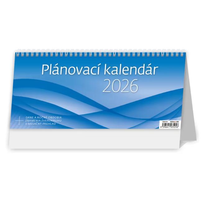 [S363B] Stolní sloupcový kalendář 30,1x13,5 cm - Planning OFFICE 2026
