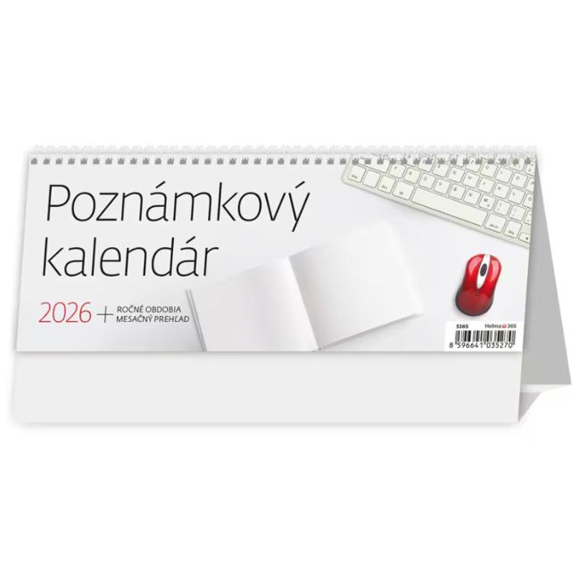 Stolní sloupcový kalendář 24,6 x 9,6 cm - Memo 2026